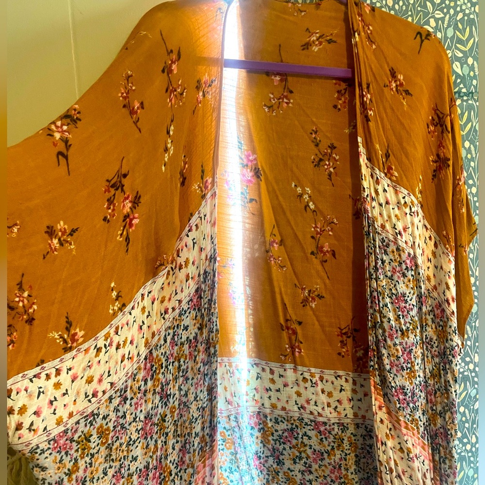 AE Floral Kimono One Sz
